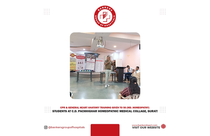 CPR Training At C.D. Pachhighar Homeopathy Medical College, Surat