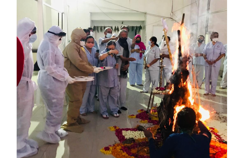 COVID Vaidik Holi Celebration By Bankers Group