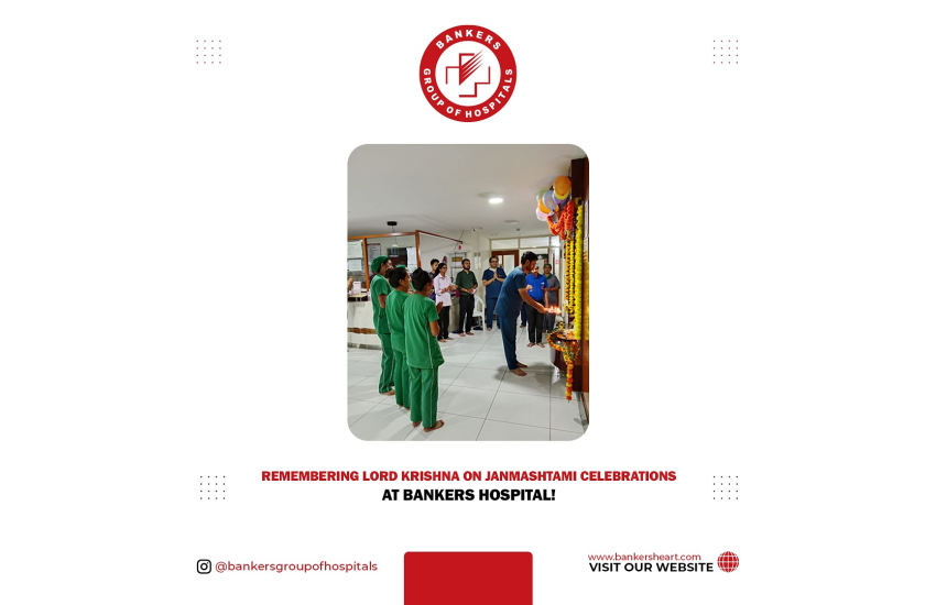 A glimpse into our Janmashtami celebrations at Bankers Hospital.