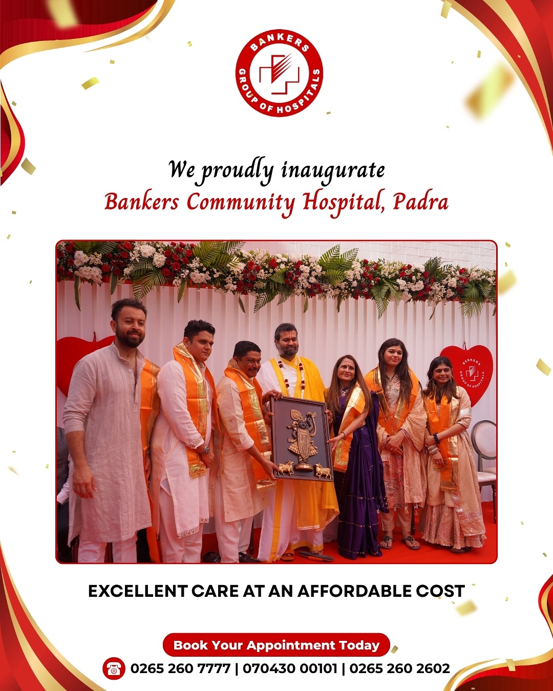 Bankers Community Hospital, Padra, is now OPEN!