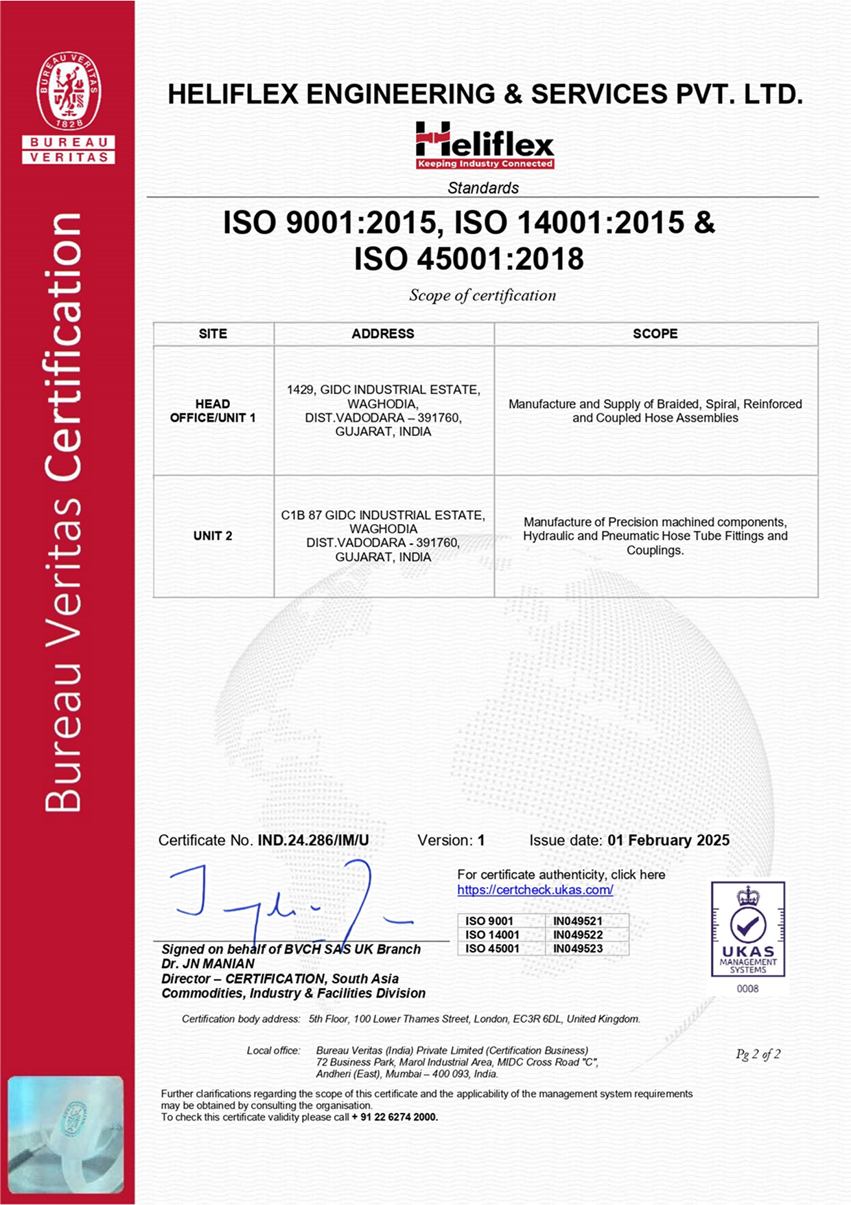 bureau veritas certificate-2