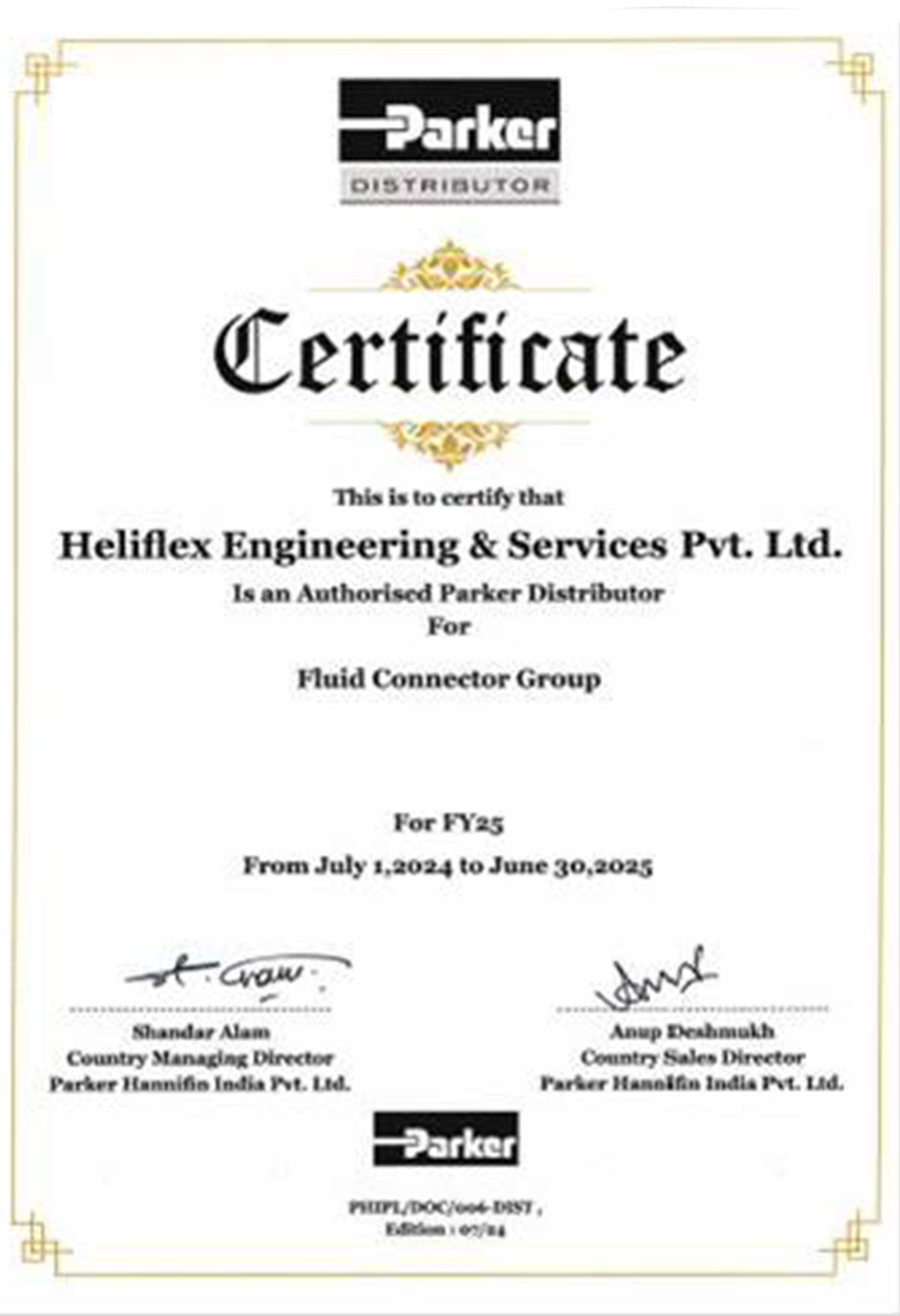 ingersoll rand certificate