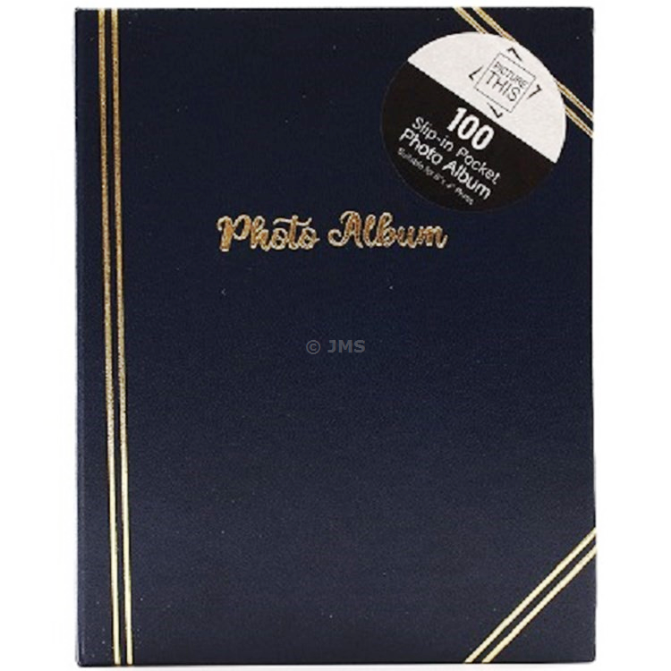 Slip-in Photo Album - 100 Pockets for 4"x6" Photographs