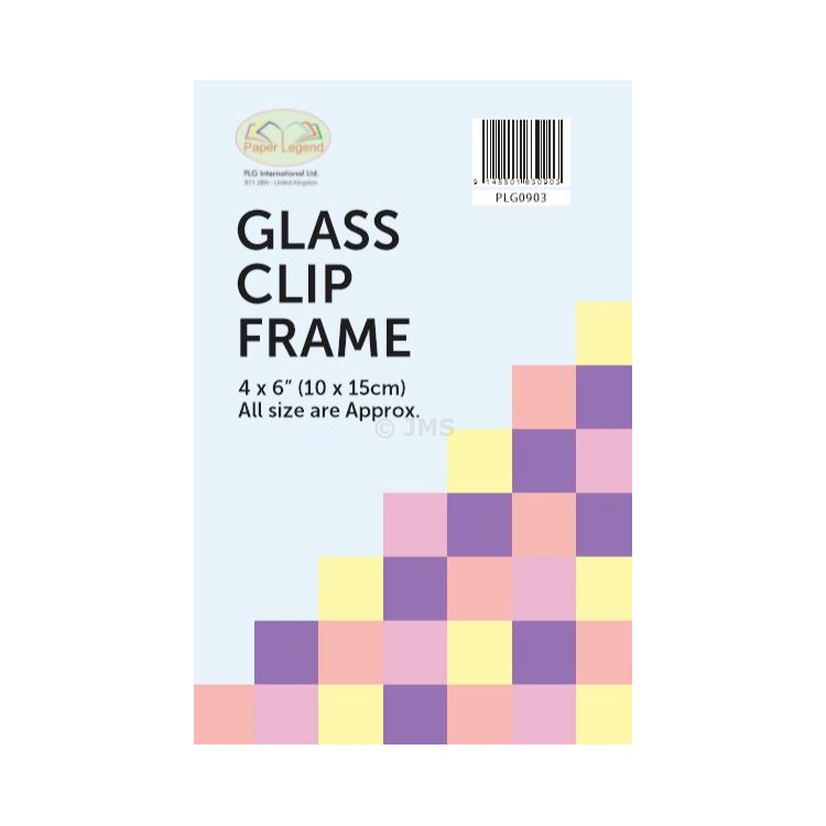(Pack of 10) 4  x 6  Glass Clip Frames 10cm x 15cm Frameless Picture Photo Frame Wall Mountable Easy to Install Photos Holder For Home and Office Decor