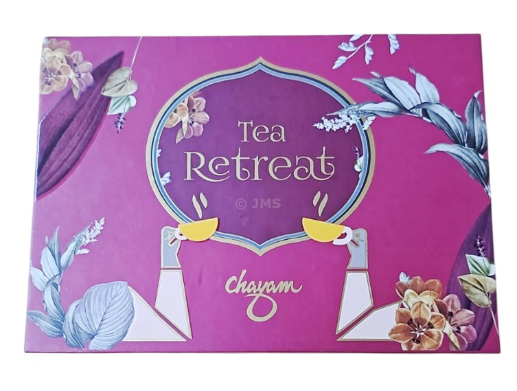 Tea Retreat Gift Box – Two Premium Loose Leaf Teas in Elegant Tins - Pure Darjeeling (50g) + Masala Tea (50g)